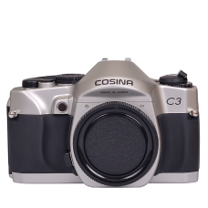 Cosina C3 (corpo) + ob. 50 f/1.7 e 100-300 f/5.6-6.7