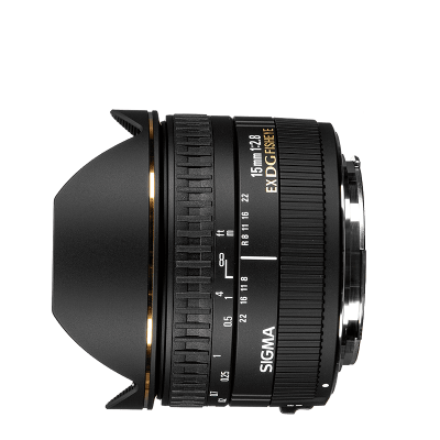 Sigma 15mm f/2.8 Fisheye EX CD (per Nikon)