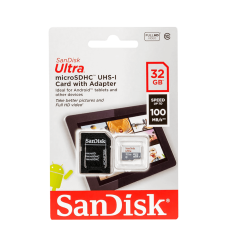 SanDisk MicroSDHC Ultra 32GB class 10 UHS-I + adattatore