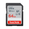 Sandisk ultra sdxc 64 gb 120 mb s class 10 uhs i sdsdun4 064g gn6in