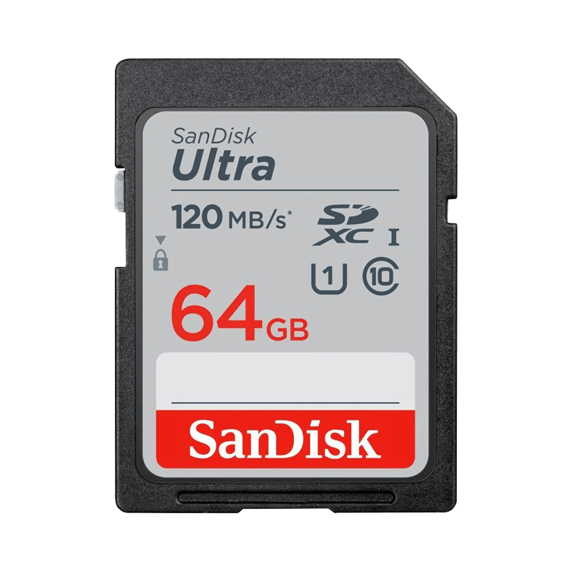 Sandisk ultra sdxc 64 gb 120 mb s class 10 uhs i sdsdun4 064g gn6in